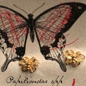 14k gold over silver Earrings